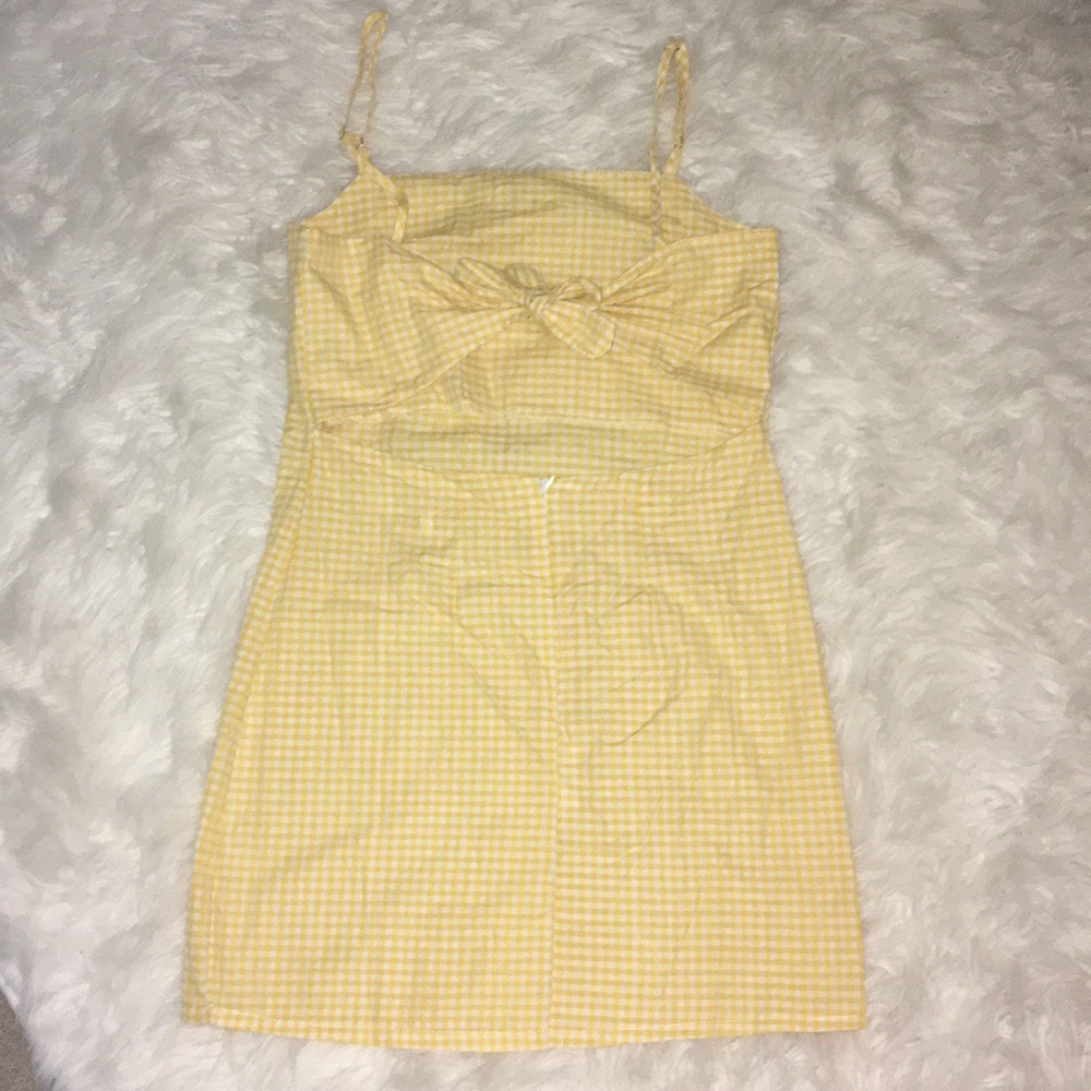 Yellow zaful slip dress